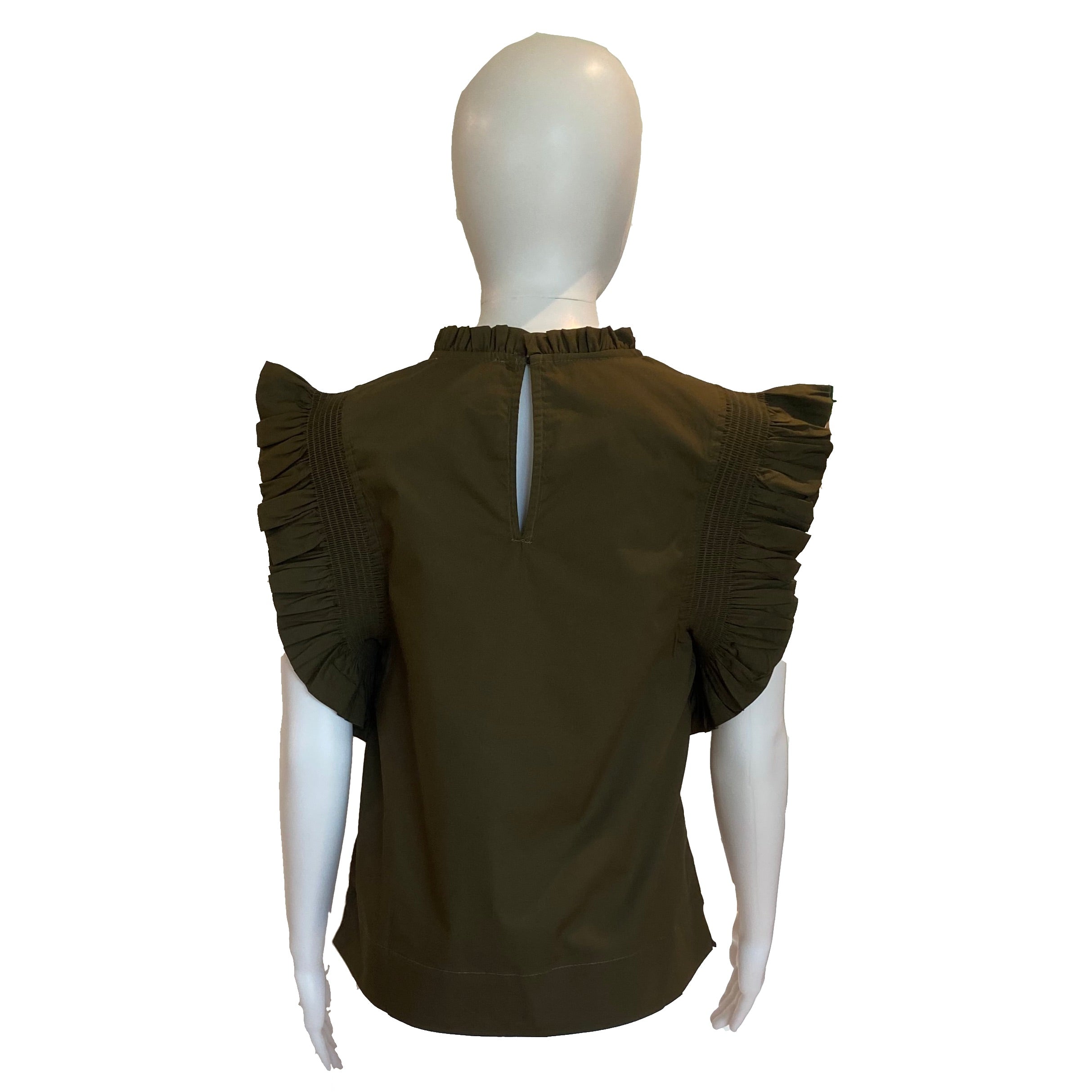 Piper Ruffle Top | Olive