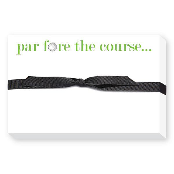 Par Fore The Course Notepad