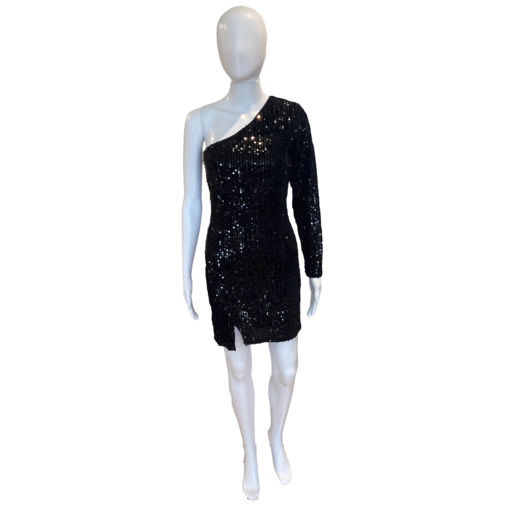 Amplia gama Desagradable Vaciar la basura Sandra Sequin Mini Dress | Black