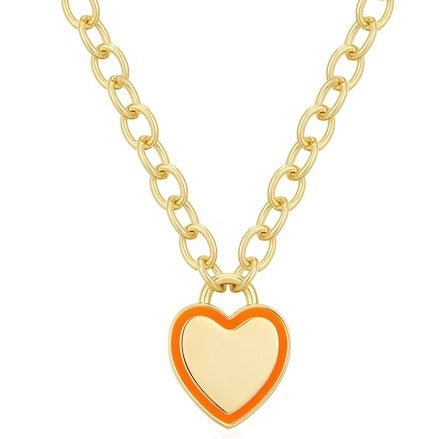 Lucky Brand Brass Mother of Pearl Heart Pendant Necklace - AbuMaizar Dental  Roots Clinic