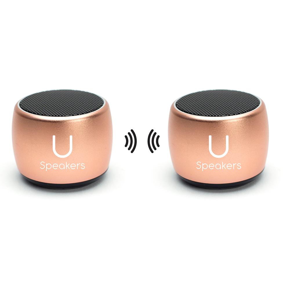 U Pro Rose Gold Speakers with Charging Stand