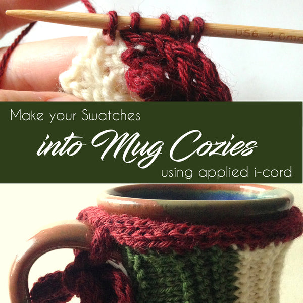 Make a Mug Cozy from a Swatch