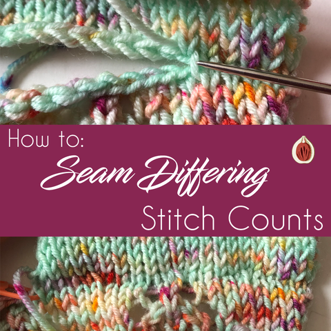 How to: Seam Differing Stitch Counts – Little NutMeg Productions