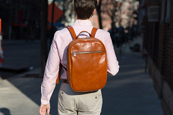 Leather Backpack Floto