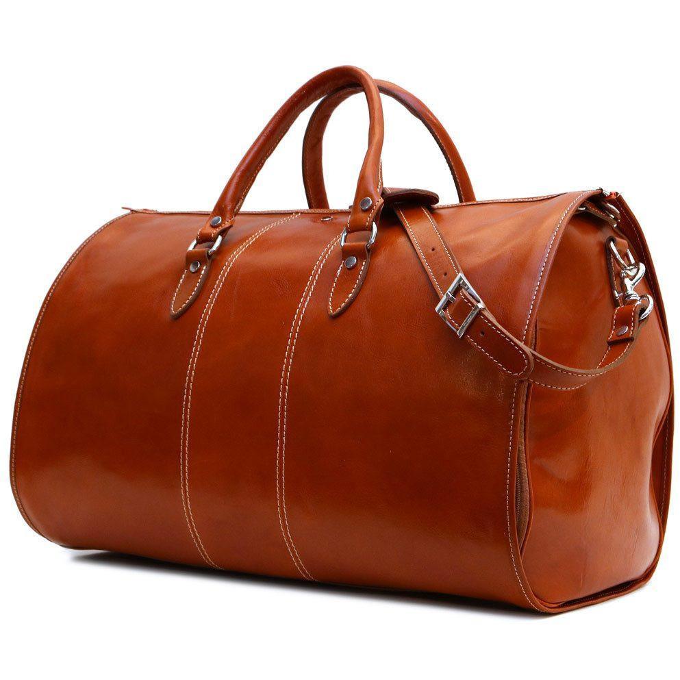 Floto Venezia Italian Leather Garment Duffle Bag Carryon Weekender