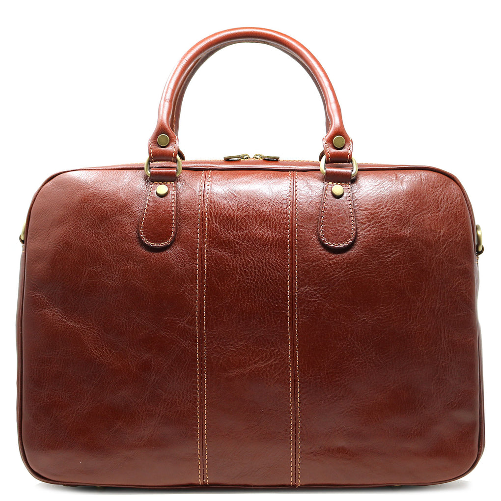 Floto Venezia Slim Italian Leather Briefcase Messenger Bag