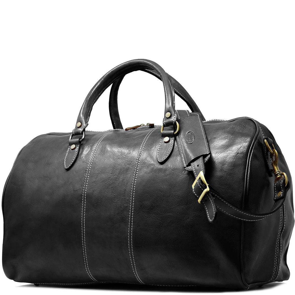 Floto Venezia Italian Leather Duffel Bag Carryon Overnight Weekender