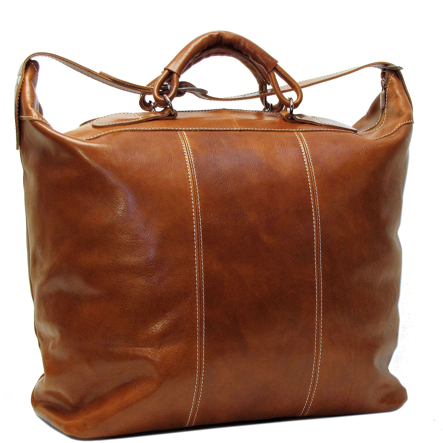 Floto Piana Italian Leather Tote Travel Bag Suitcase Carryon Luggage