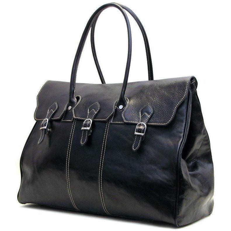 Floto Lugano Italian Leather Duffle Bag Weekender Luggage Carryon