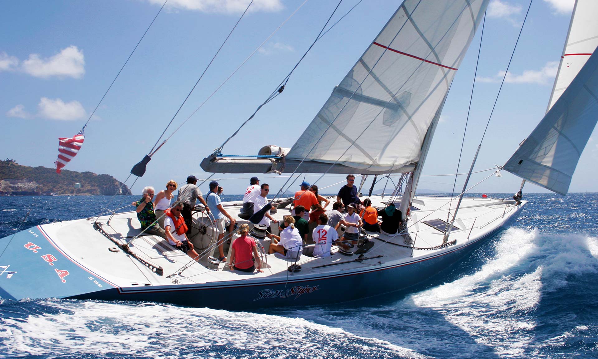 12 meter racing yacht