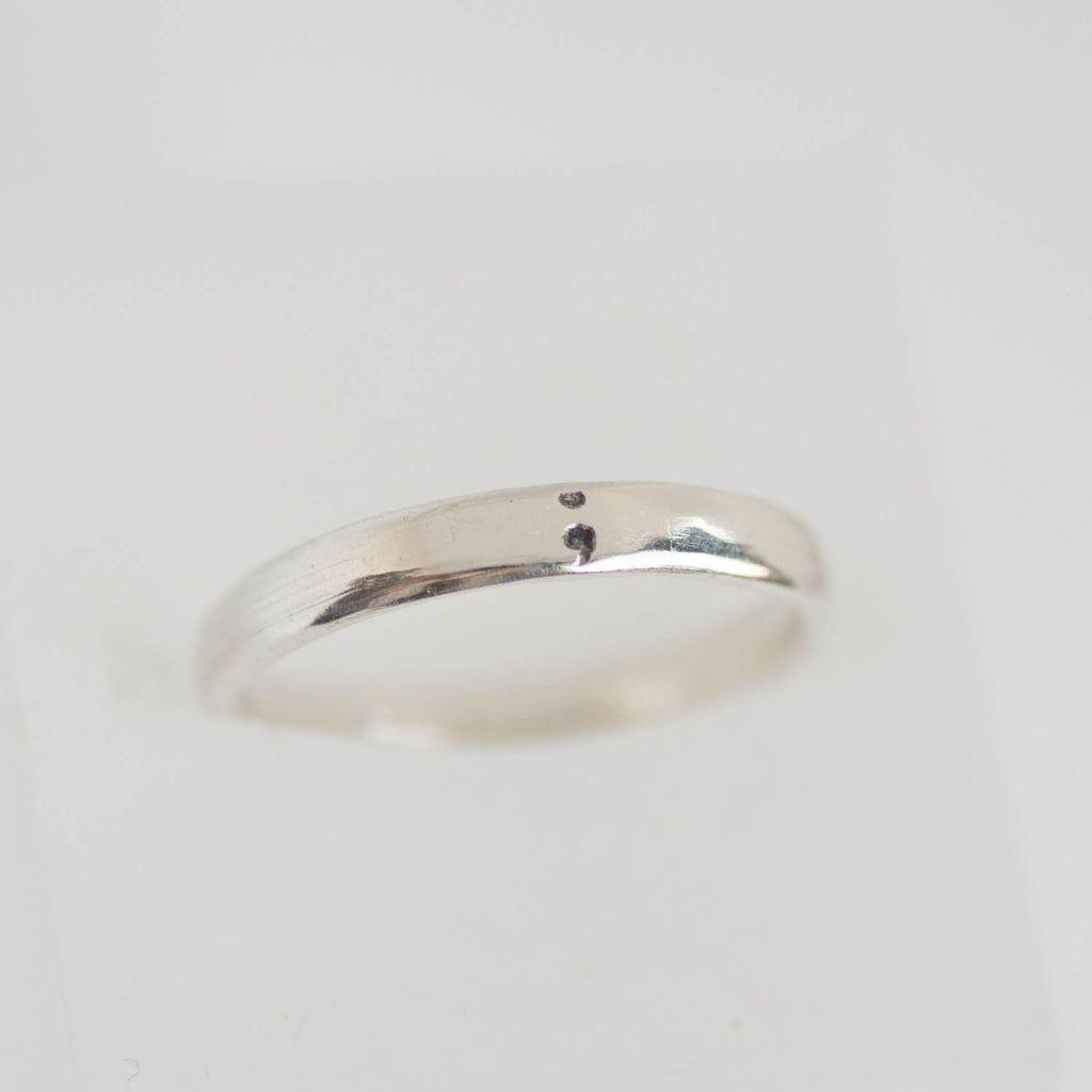 Semicolon ring, comfortable fit, 3mm wide – natalkapavlysh