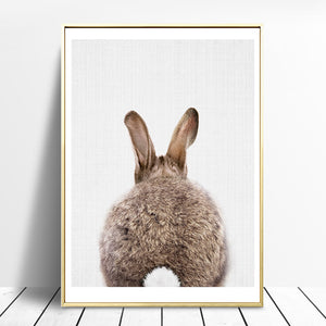 Rabbit In and Out Wall Art Canvas - Nice & Cool