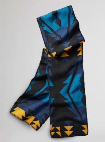 Wool scarf ARMONIA PHILIP Blue and grey