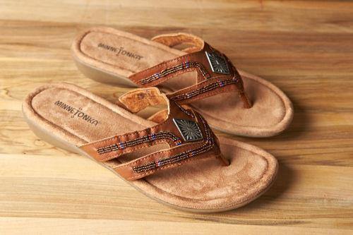 minnetonka leather sandals