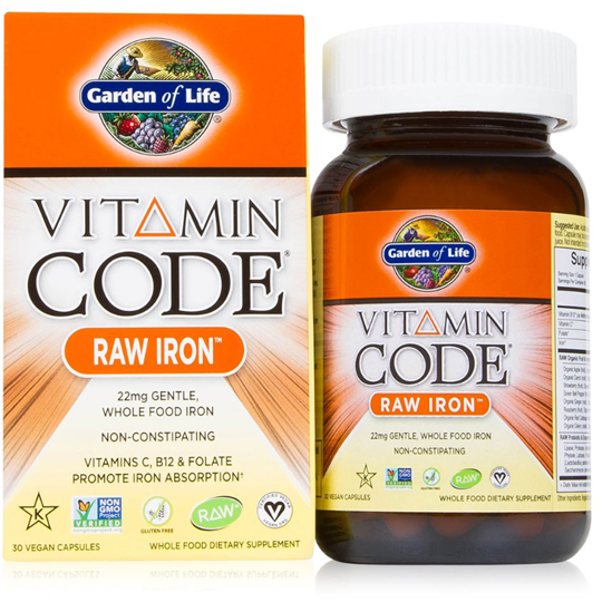 Vitamin Code Raw Iron 30 Ultrazorbe Vegan Capsules Forage