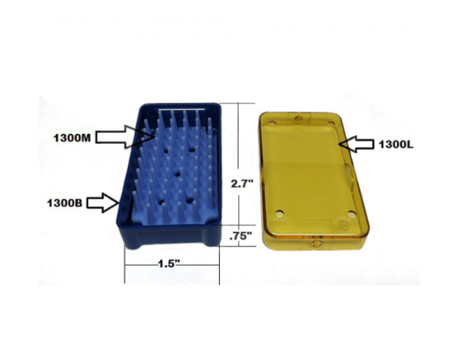 Silicone Instrument Holder for Cassettes with Detachable Lid 10 1/2