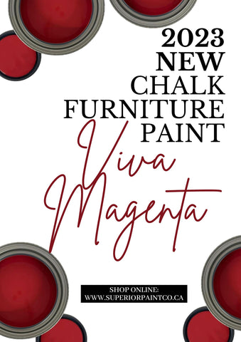 2023 Viva Magenta chalk furniture paint colour 