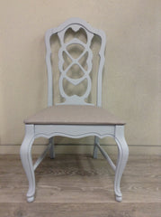 Vintage Denim chalk painted chair