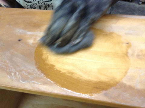 Stripping furniture with laquer thinner