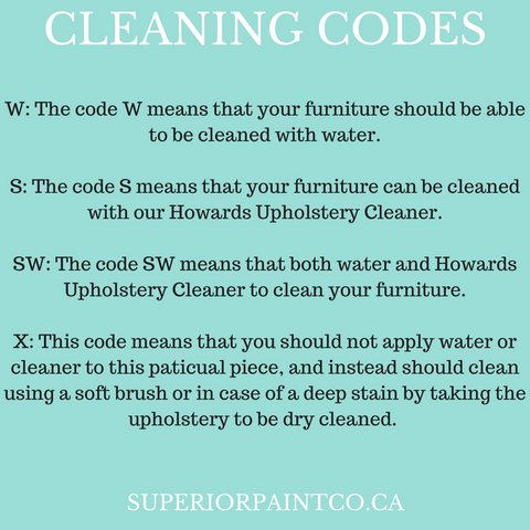 Superior Upholstery Cleaning Codes