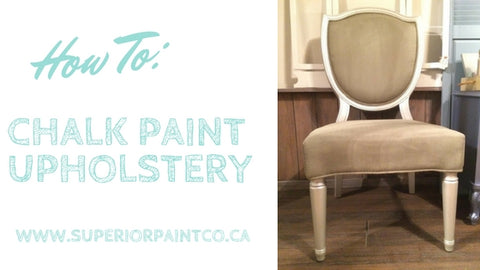 How to chalk paint upholstery