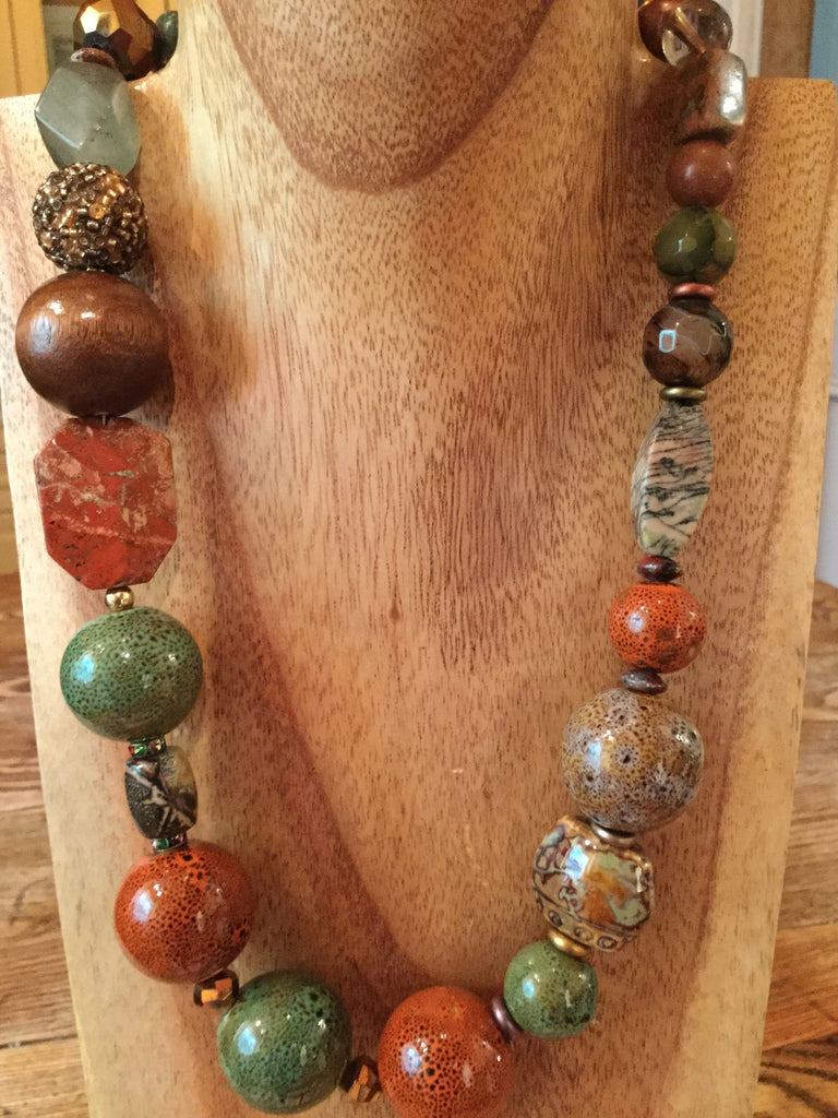 chunky agate necklace