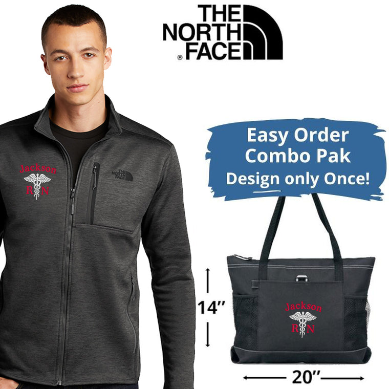 The North Face ® Adult Skyline Full-Zip Jacket | NF0A47F5 PLUS Tote Bag Combo