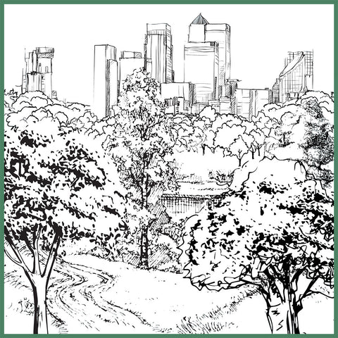 Central Park Illustration