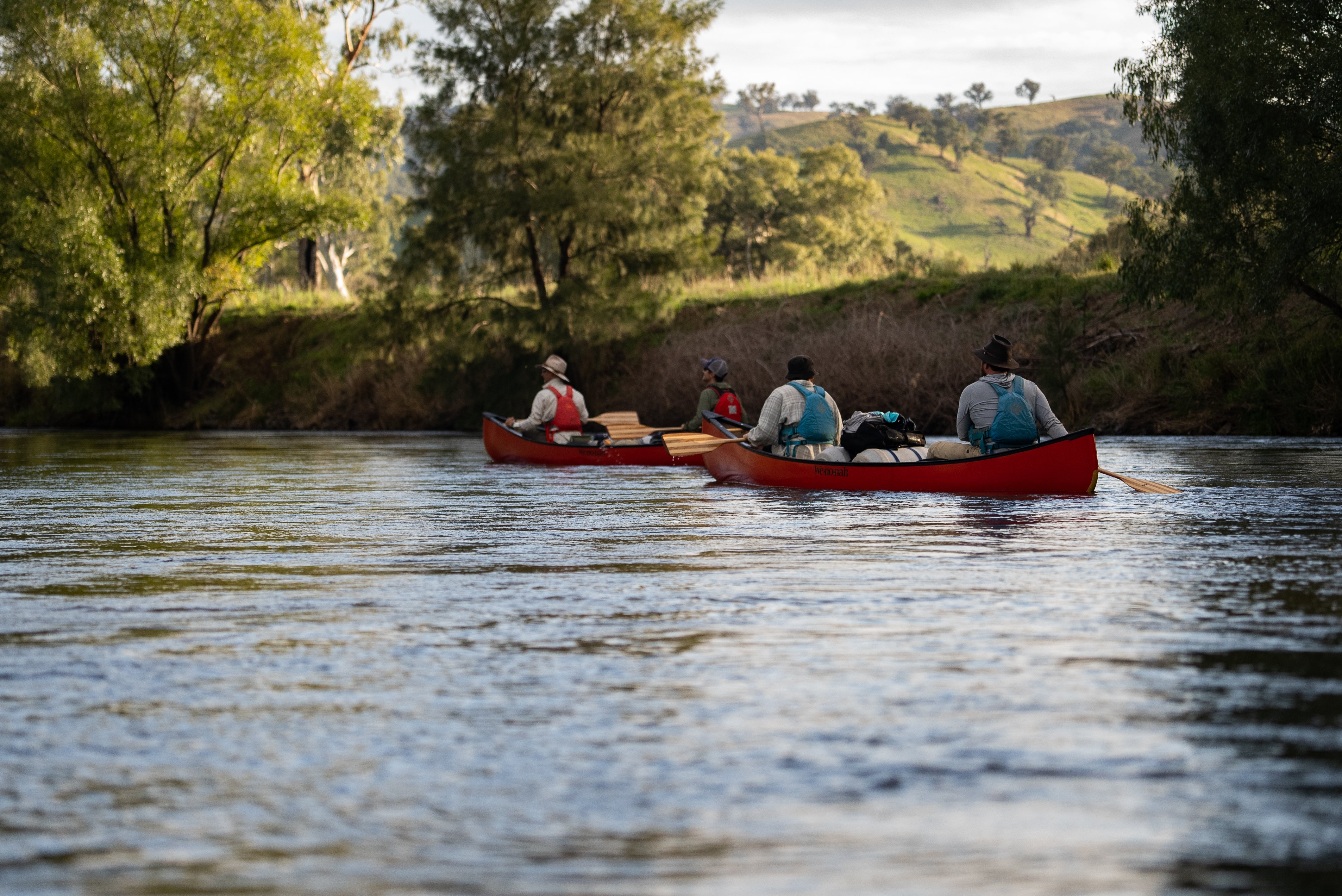 The Tumut River, popular for fly fishing, kayaking and canoeing.