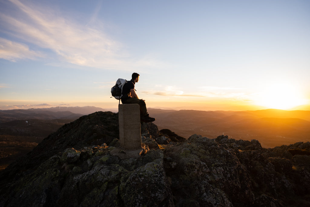 Looking out from the Trig on top of Mount Jagungal