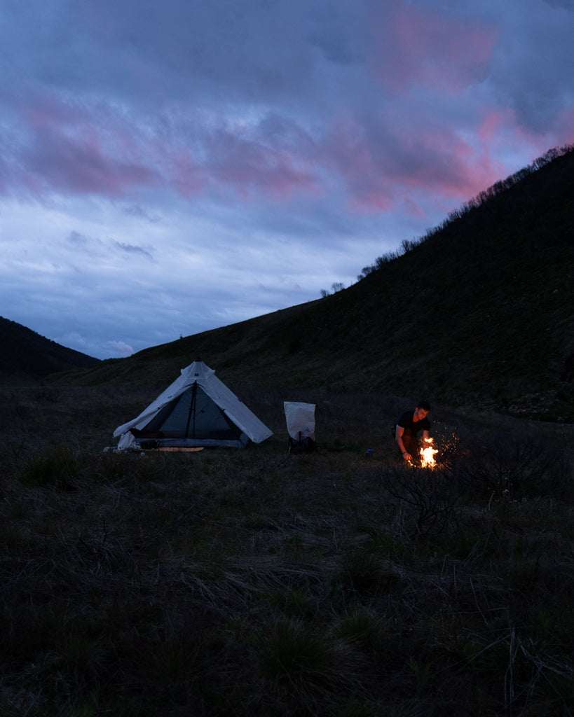 Camp by the Tumut River in the Jagungal Wilderness