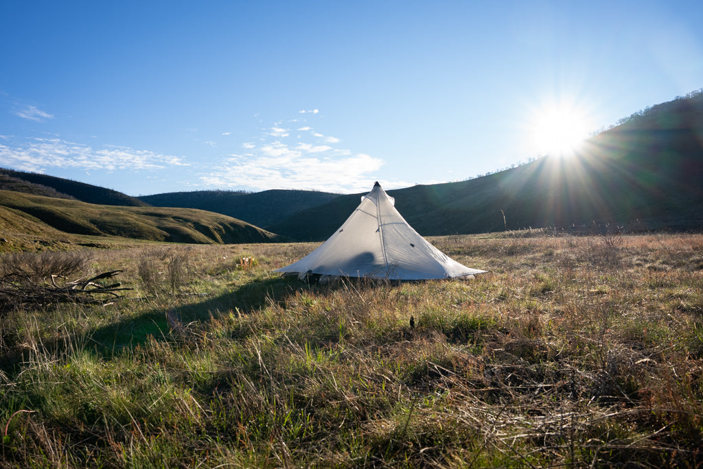 Early morning camp in the Jagungal Wilderness of Kosciuszko National Park