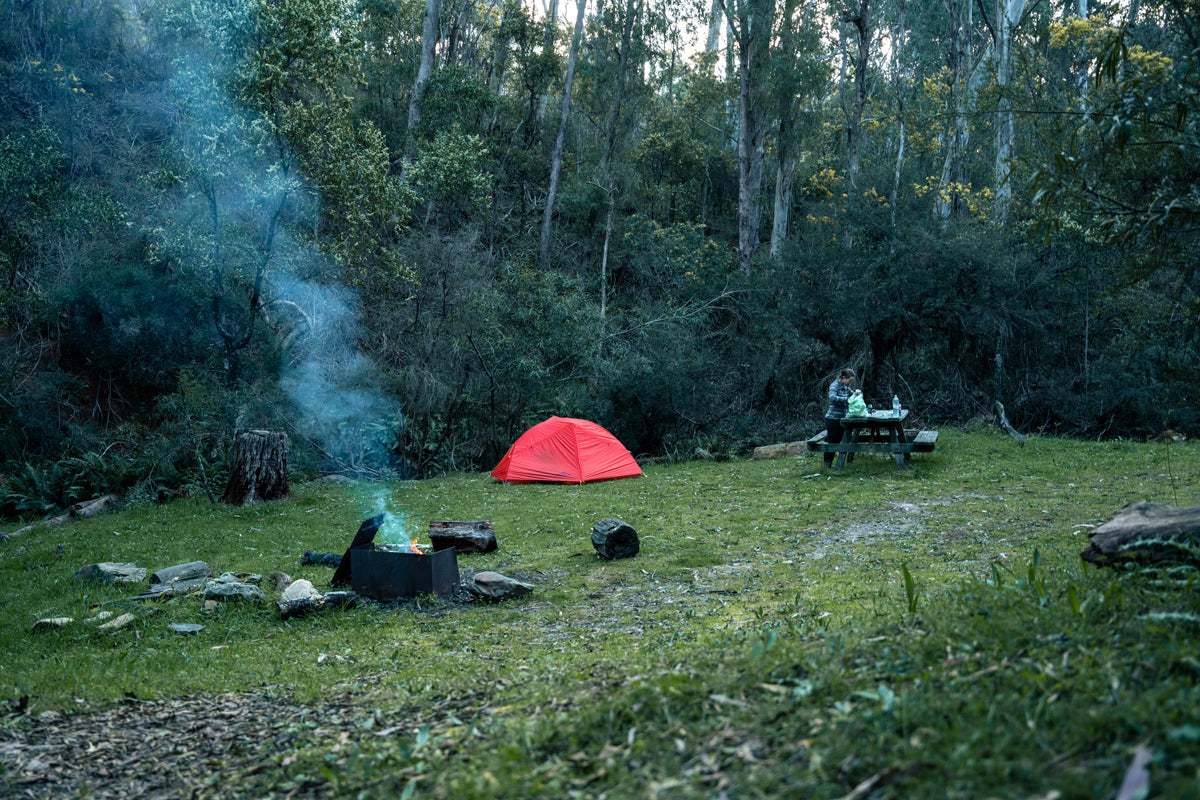 Camping and hiking on the Hume and Hovell track at Log Bridge Campsite