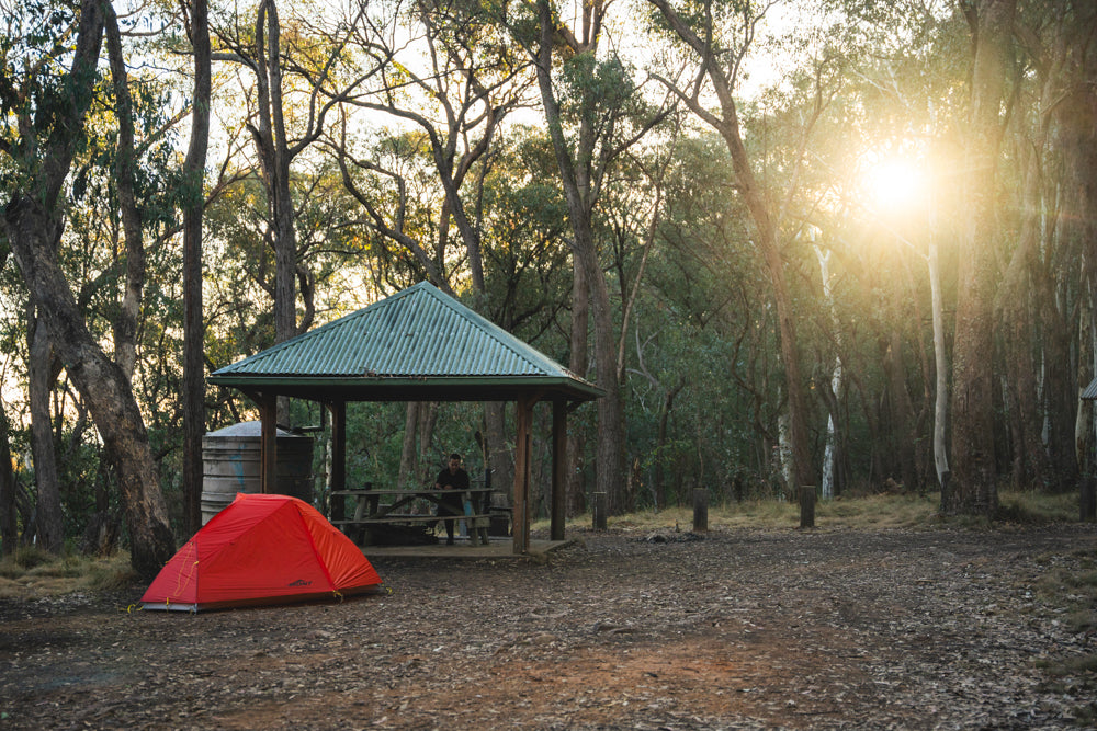 Camping at Samuel Bollard campground on the Hume and Hovell hiking track in Woomargama National Park