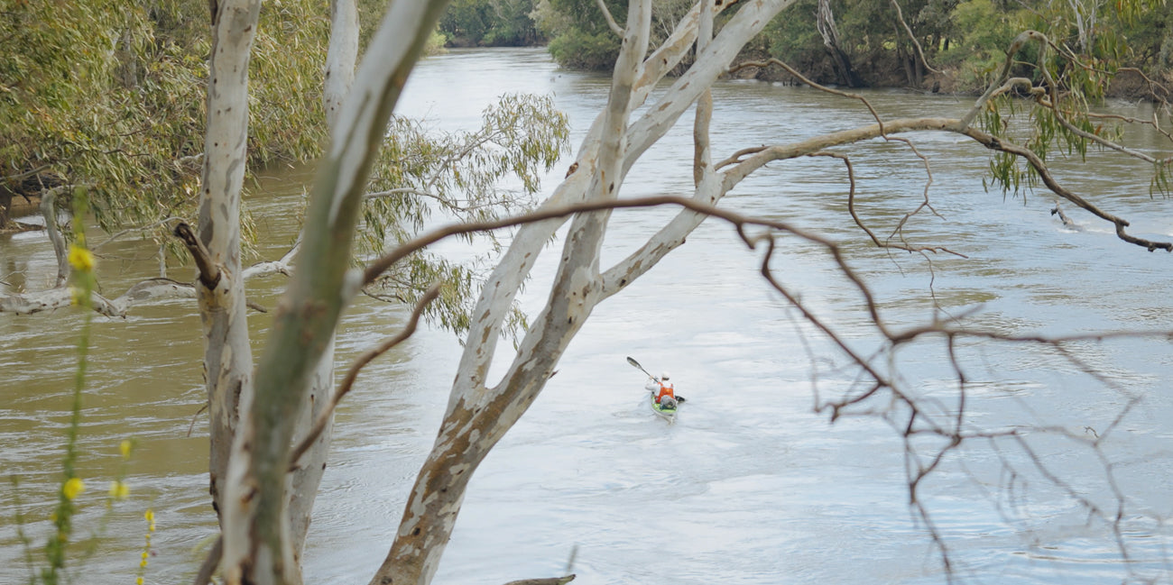 Phil Paddling the Murrumbidgee River near Wagga Wagga