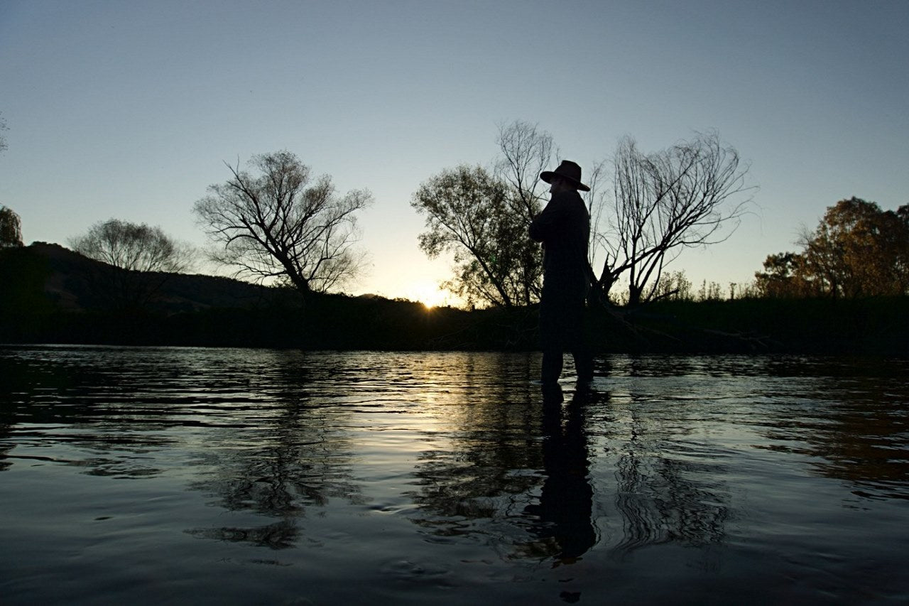 Fly fishing on the Tumut River for trout