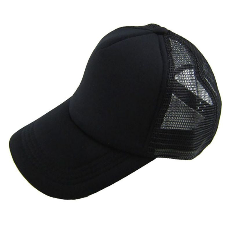 Adjustable Cozy Hats for Men Women Attractive Casual Snapback Solid Baseball Cap Mesh Blank Visor Ou