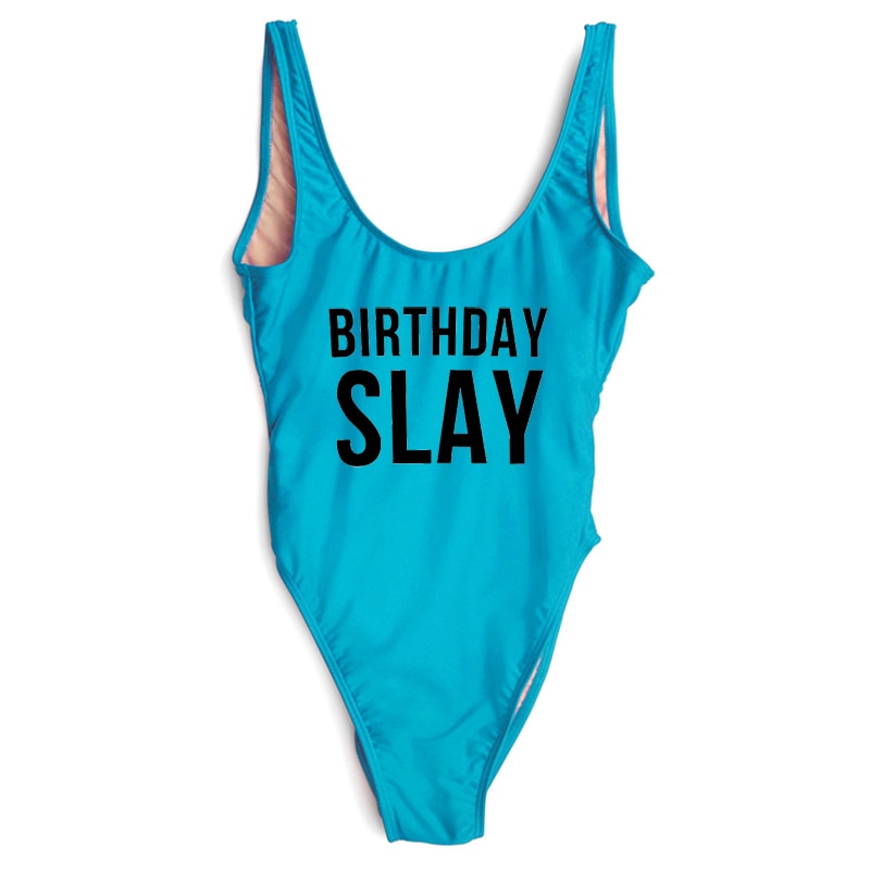birthday slay swimsuit plus size