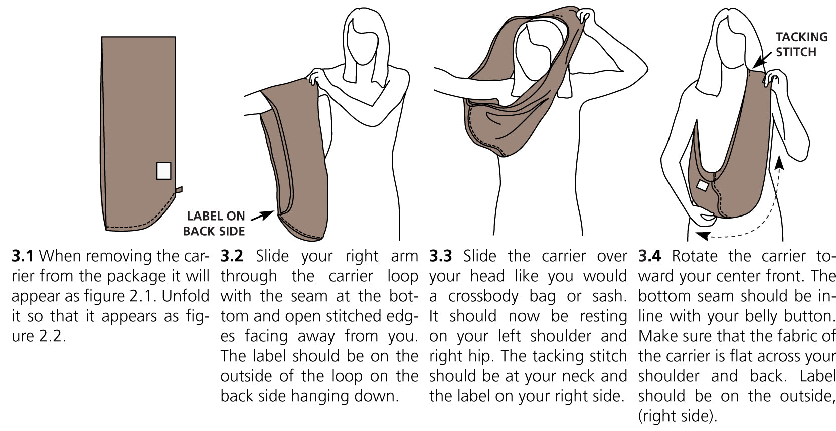 sling baby carrier instructions