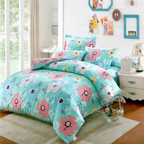 Full Queen Twin 100 Cotton Bed Set Boys Girls Children Green