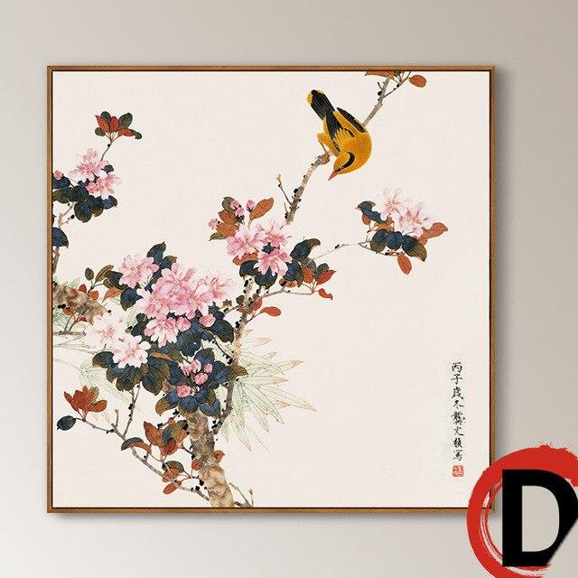 Traditional Chinese Style Canvas Paintings Watercolor Different Birds – Stylomylo World