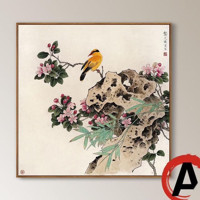 Traditional Chinese Style Canvas Paintings Watercolor Different Birds – Stylomylo World