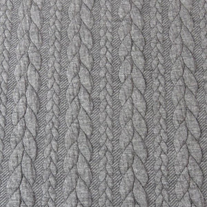 cable knit jersey fabric