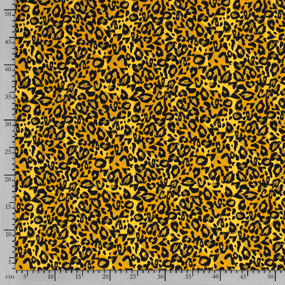 Cotton Jersey - Leopard Spots in Ochre-Jersey Fabric-Jelly Fabrics