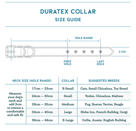 Dogs collar measurements