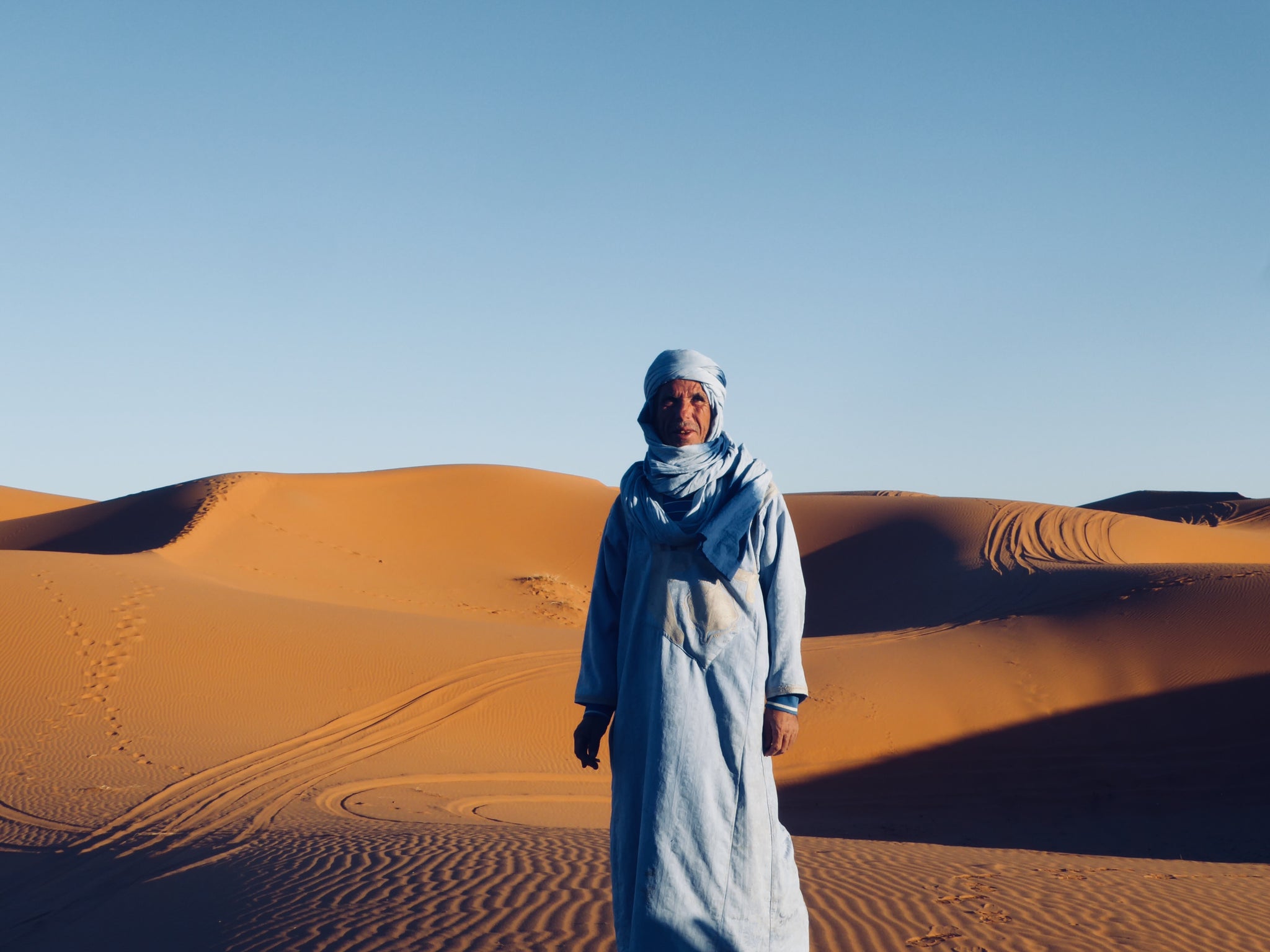 Berber Man in the Western Sahara Morocco