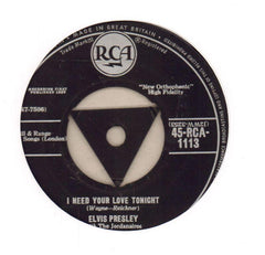A Fool Such I/ I Need Your Love Tonight-RCA-7" Vinyl