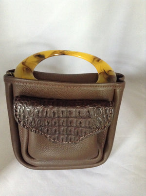 lucite handle bag