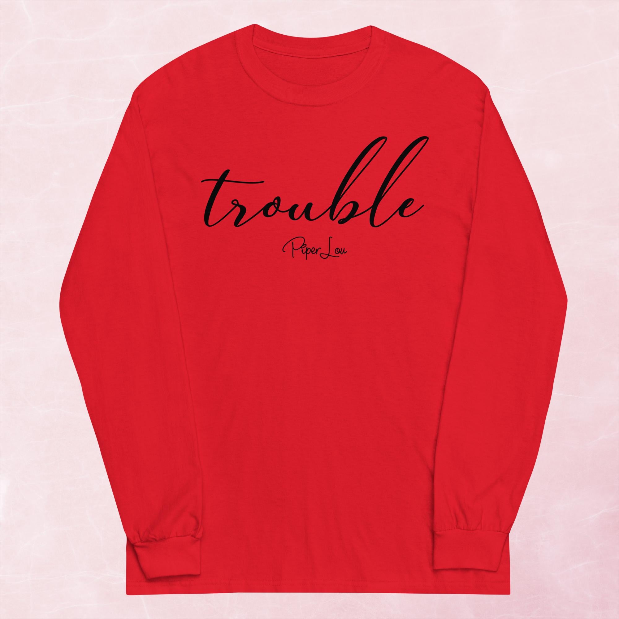 Trouble Graphic Long Sleeve Tee