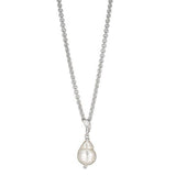 Bridal Silver necklace with pearl